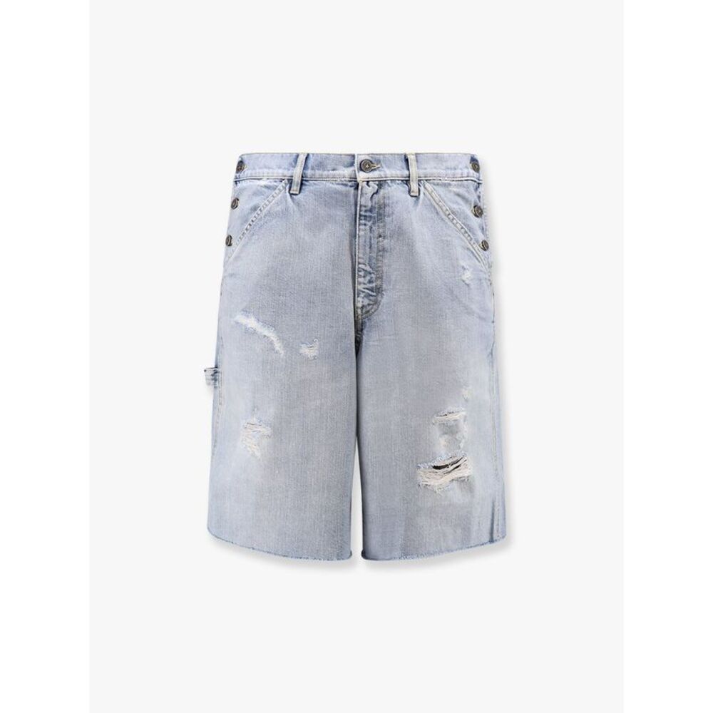 Golden Goose Deluxe Brand Men Mike Denim Short Pants With Iconic Detail